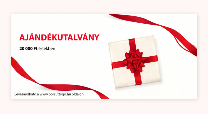Online Ajándékutalvány 20 000 Ft értékben