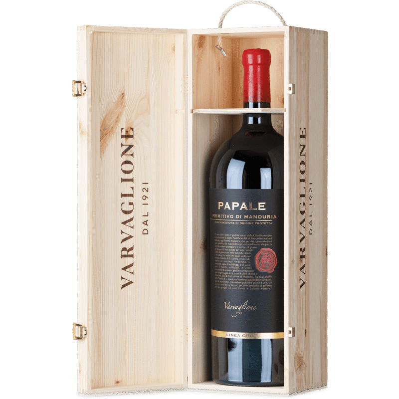 Papale Linea Oro Primitivo di Manduria, Varvaglione Puglia 6L fadobozban 2019