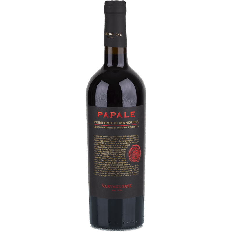 Papale Primitivo di Manduria, Varvaglione Puglia “Red” 2021